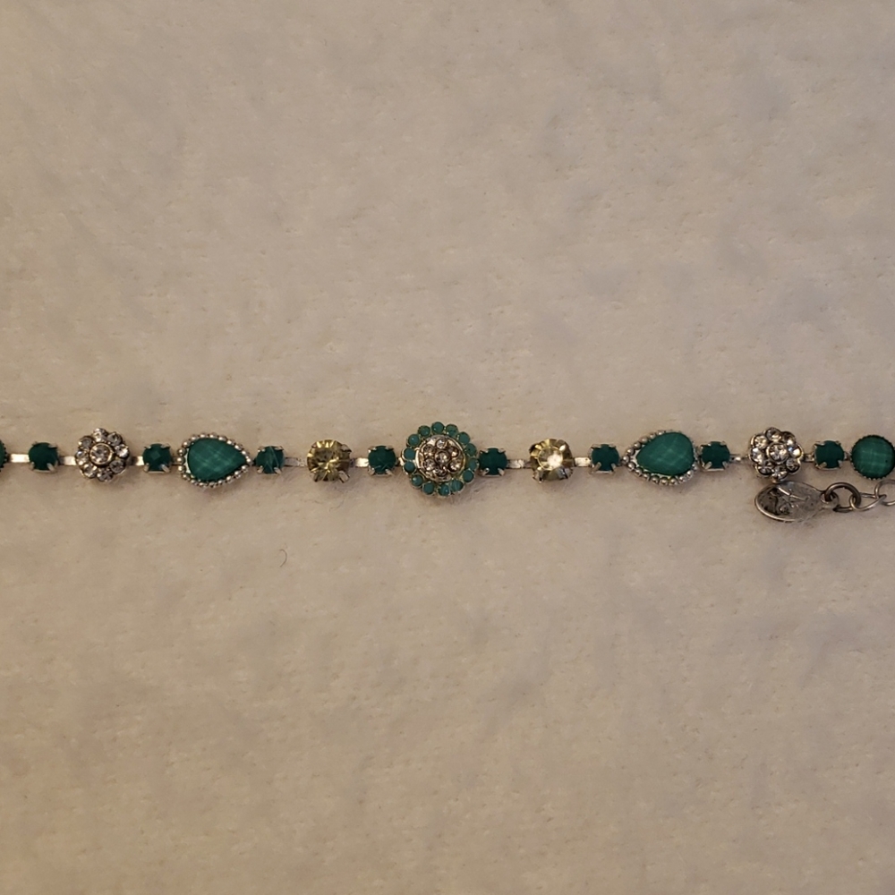 Silver and torqousie bracelet